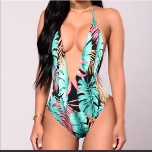 Tropical One Piece Swimsuit